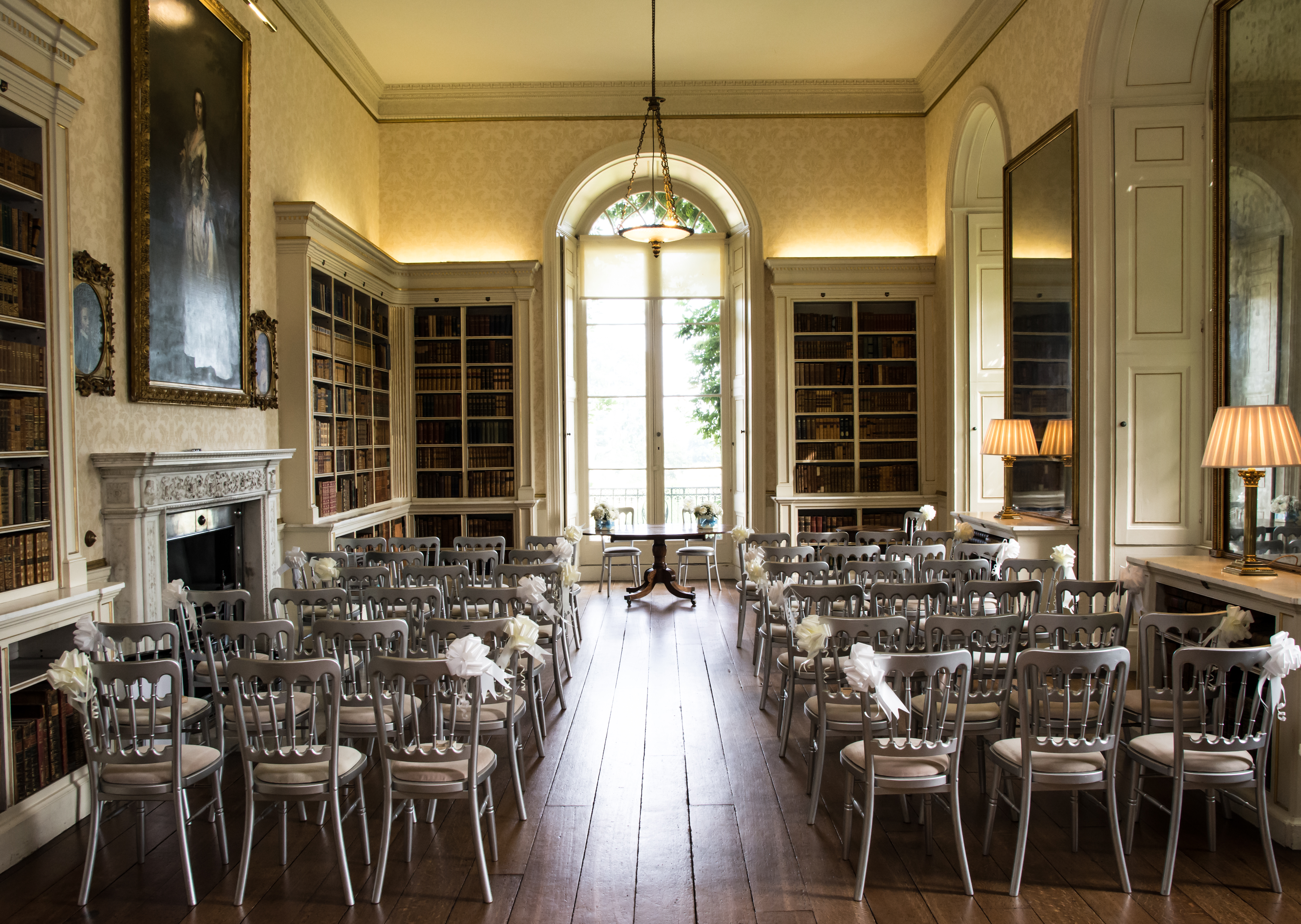 Powderham Castle, Exeter wedding ceremony room